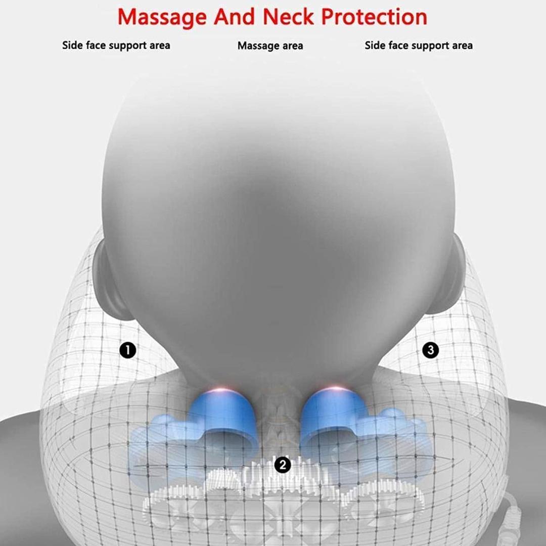 Rechargeable U-Shaped Electric Neck Massage Pillow