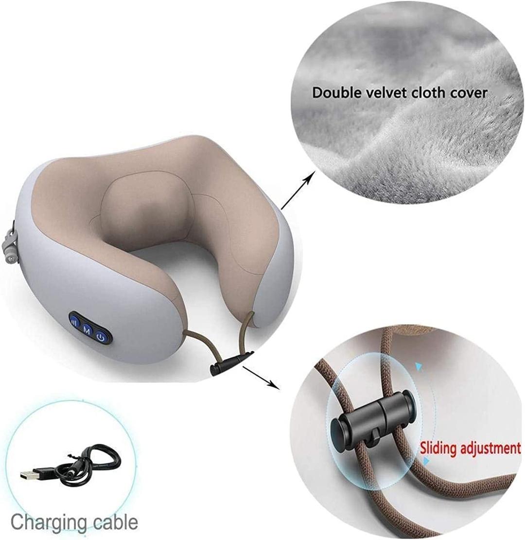 Rechargeable U-Shaped Electric Neck Massage Pillow