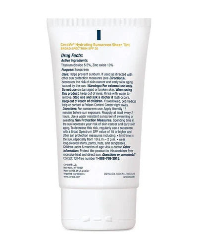 Hydrating Mineral Sunscreen SPF 30 Face Sheer Tint (Original)
