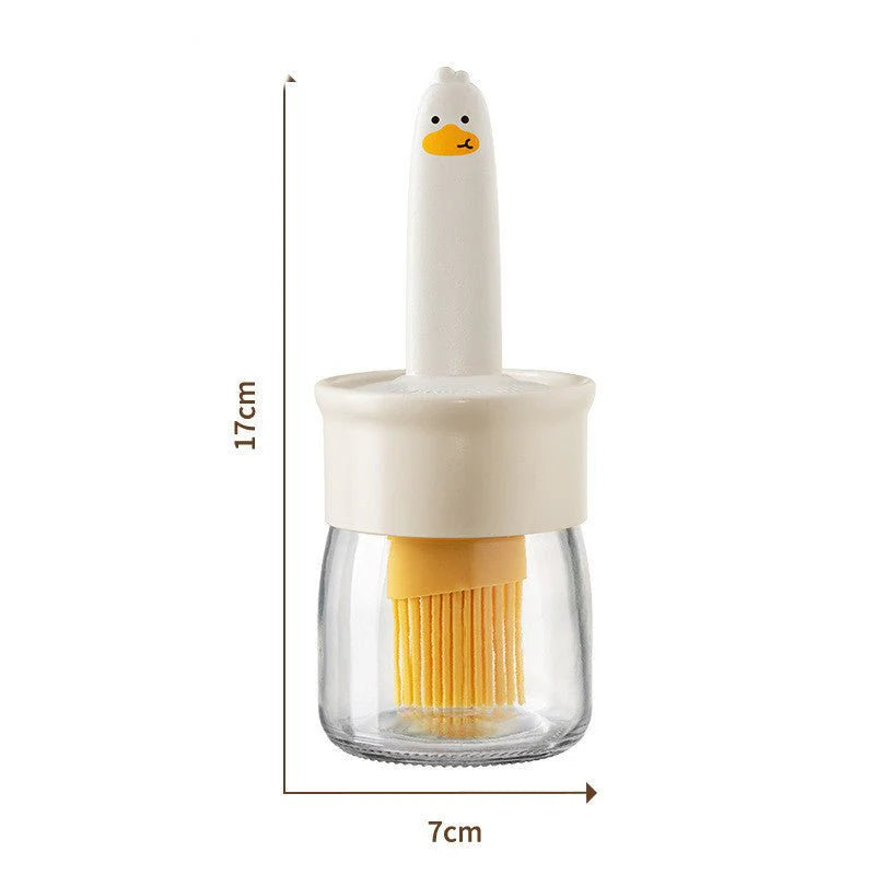 Silicone Oil Brush Bottle – Ideal for Cooking & BBQ