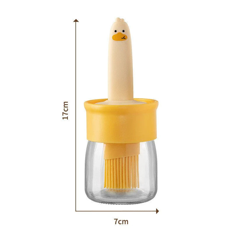 Silicone Oil Brush Bottle – Ideal for Cooking & BBQ