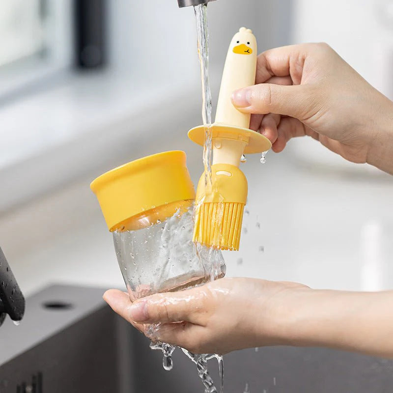 Silicone Oil Brush Bottle – Ideal for Cooking & BBQ
