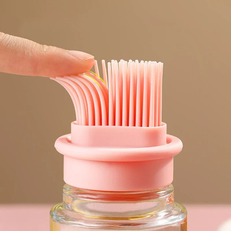 Portable Silicone Oil Bottle with Brush β BBQ & Baking Tool