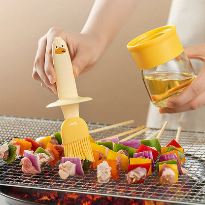 Silicone Oil Brush Bottle – Ideal for Cooking & BBQ