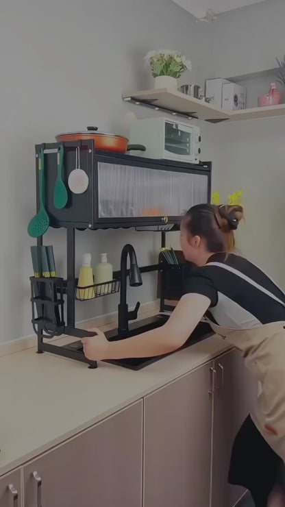Kitchen Sink Shelf With Cabinet Door